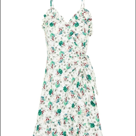 Rebecca Taylor Green and Pink Sleeveless V-Neck Sundress - Picture 5 of 6